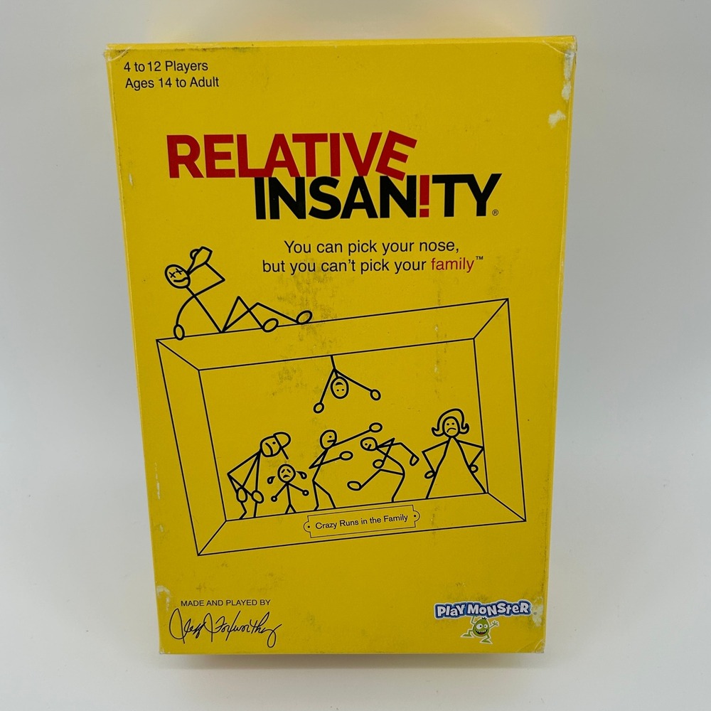 PlayMonster Relative Insanity Card Game by Jeff Foxworthy Funny Family 7465 NEW